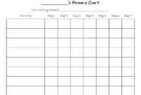 Reward Chart Templates - Word Excel Fomats throughout Reward Chart Template Word