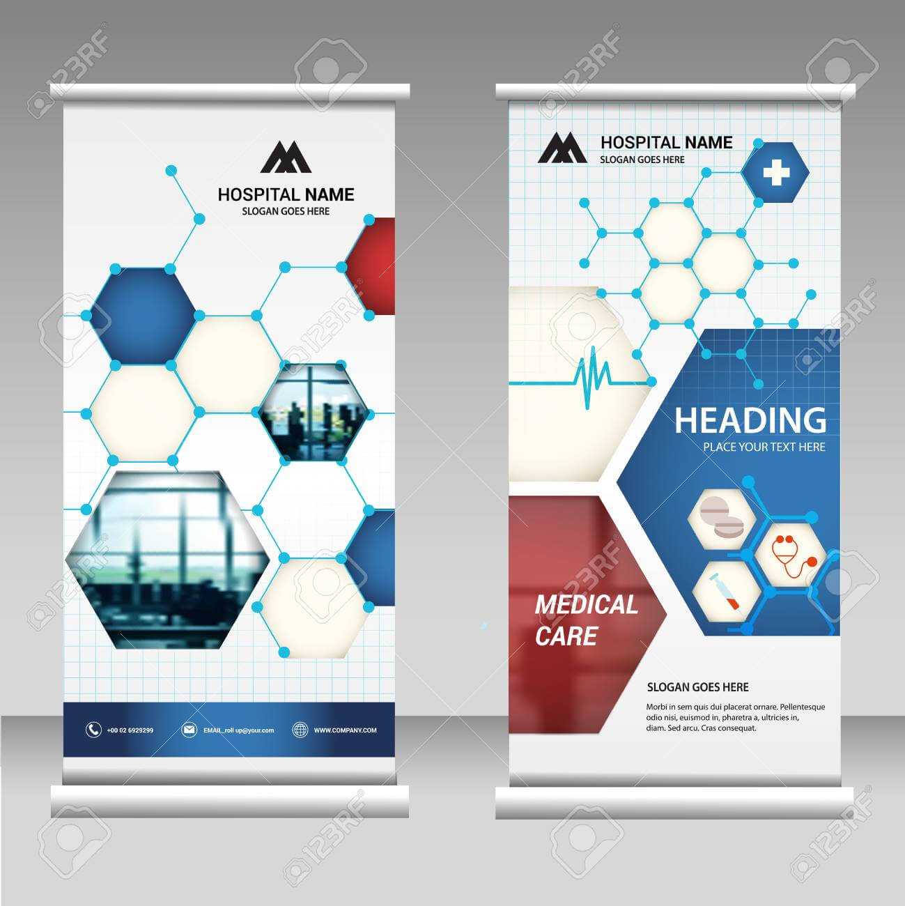 Roll Up Banner Business Design On Background.brochure Template.. Regarding Vinyl Banner Design Templates