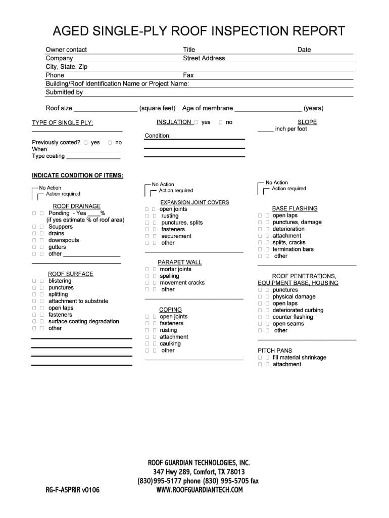 Roof Inspection Report Fillable – Fill Online, Printable In Roof Inspection Report Template