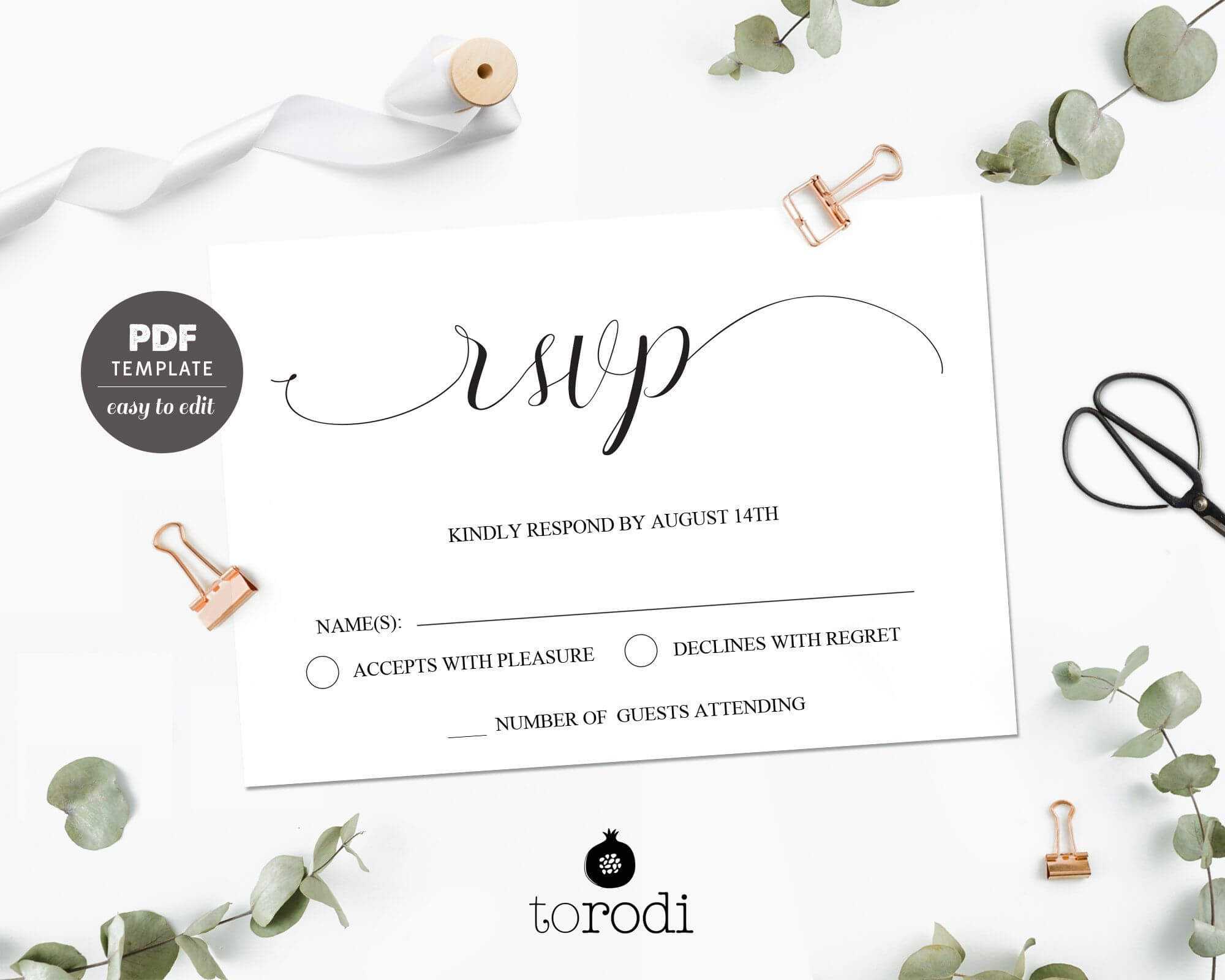 Rsvp Card Template. Wedding Rsvp Cards. Rsvp Postcard With Free Printable Wedding Rsvp Card Templates