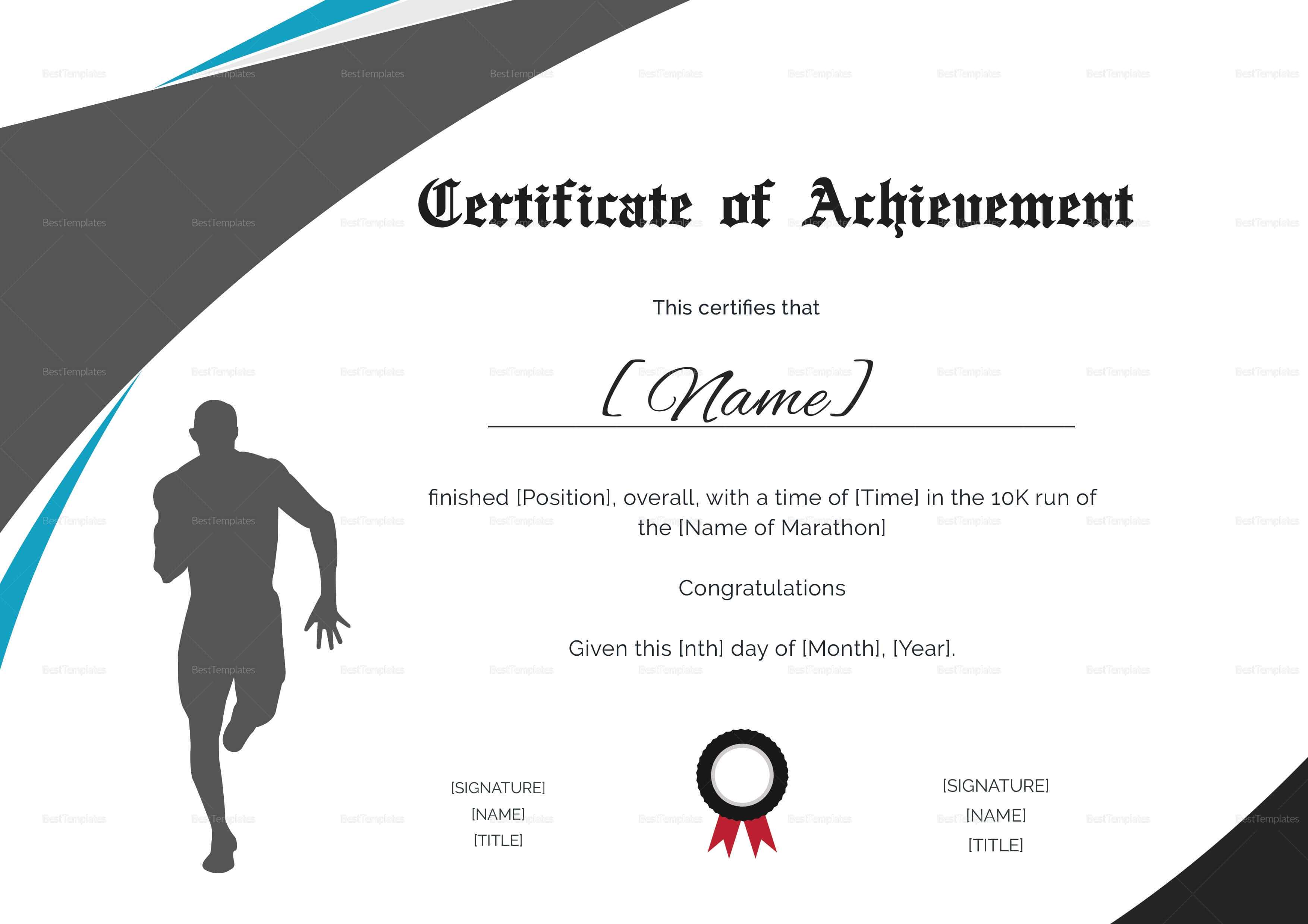 Running Certificate Template – Carlynstudio For Running Certificates Templates Free