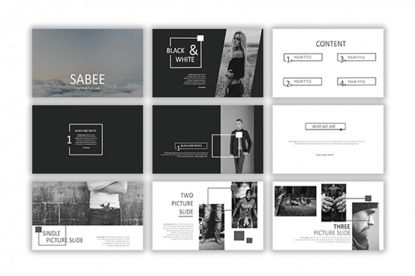 Sabee Powerpoint Template Free Download – Just Free Slides With Powerpoint Photo Slideshow Template