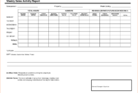 Sales Activity Report Template Excel - Atlantaauctionco regarding Sales Activity Report Template Excel