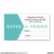 Salon Referral Business Card | Zazzle | Referral Cards in Referral Card Template