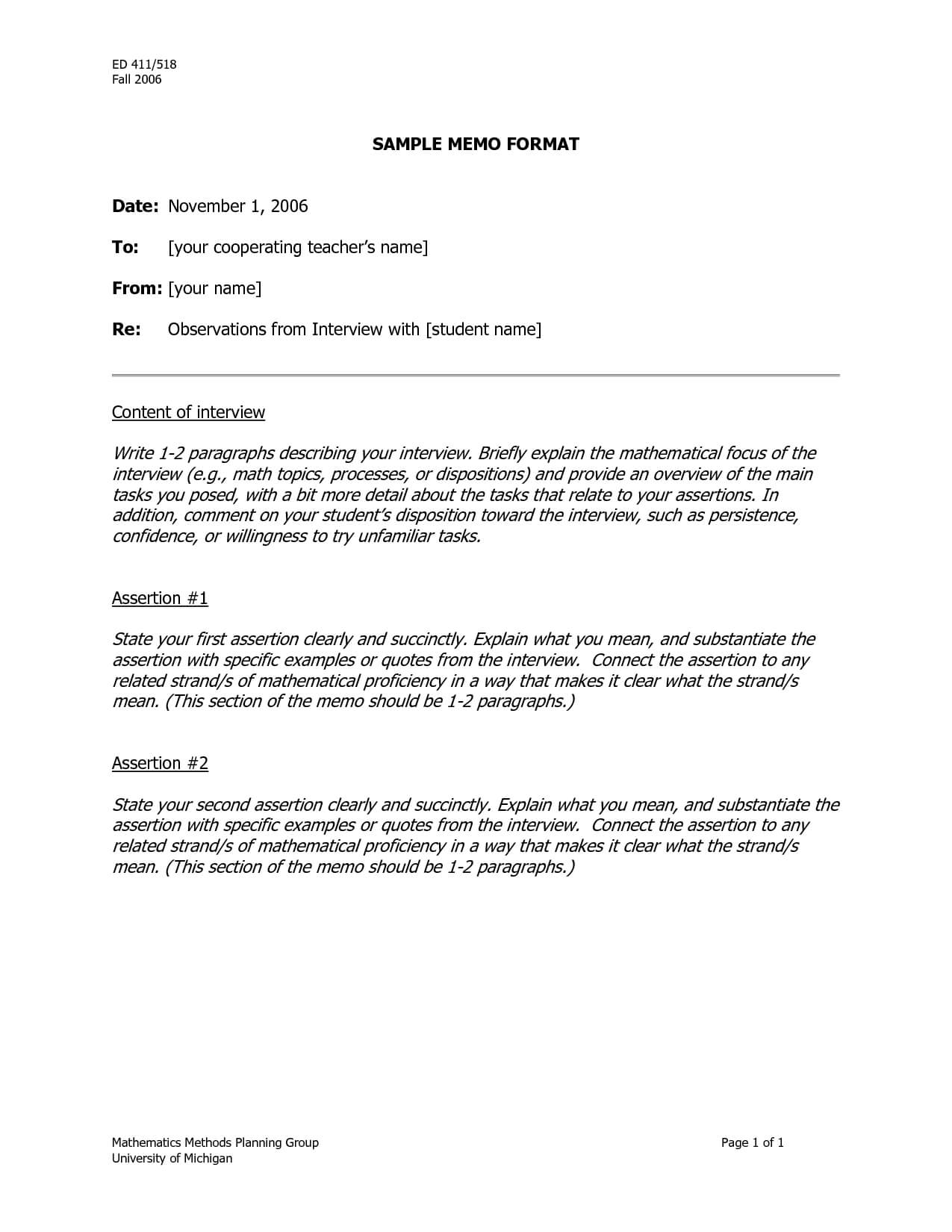 Sample Memo Templates – Google Search | Memo Template, Memo With How To Write A Work Report Template