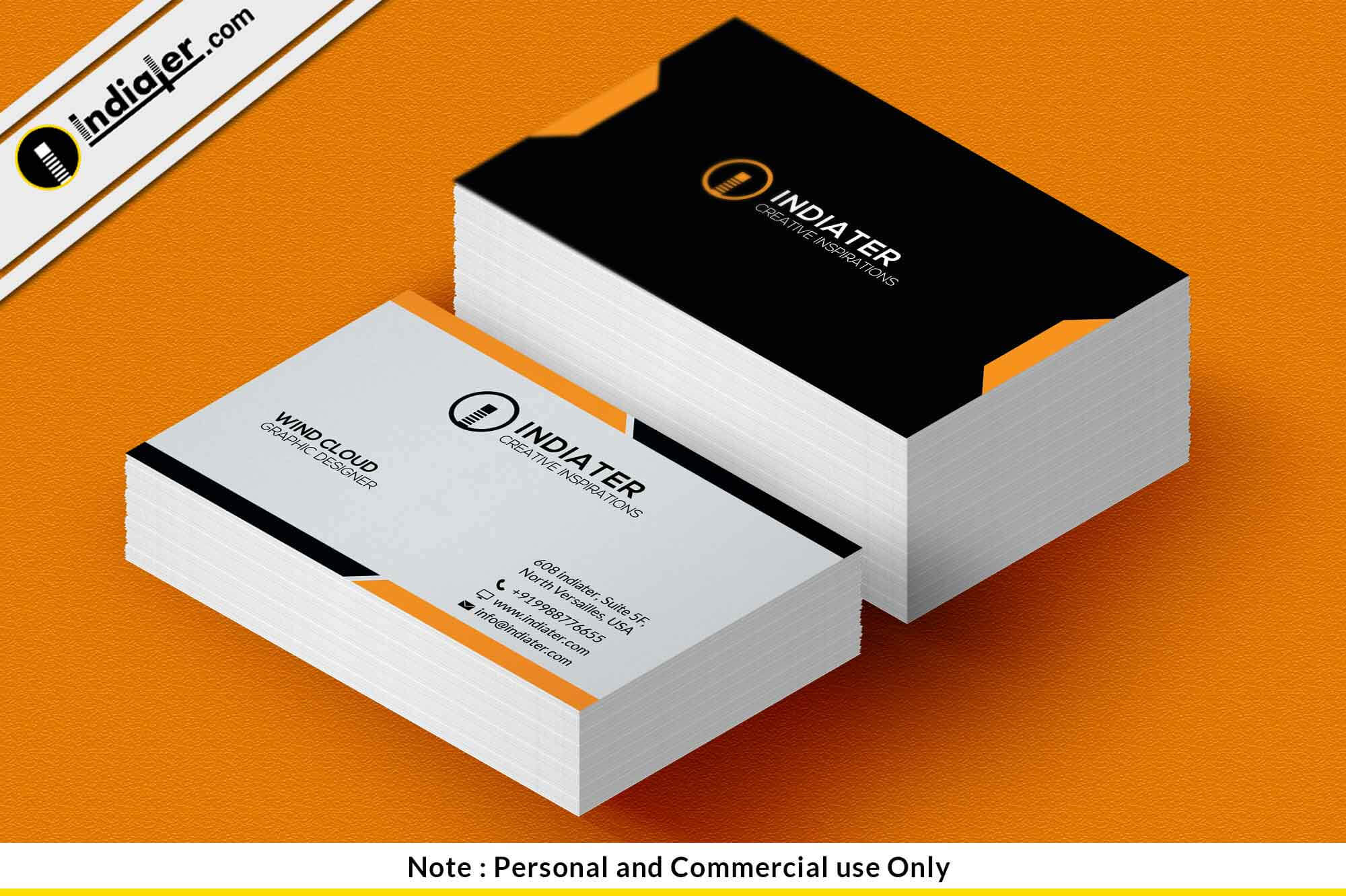 Sample Personal Business Cards Free Card Template Psd Within Free Personal Business Card Templates