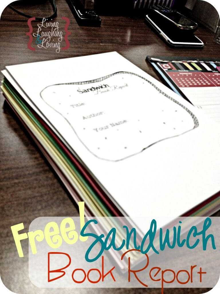 Sandwich Book Report" Template For A Book About A Famous Inside Sandwich Book Report Printable Template