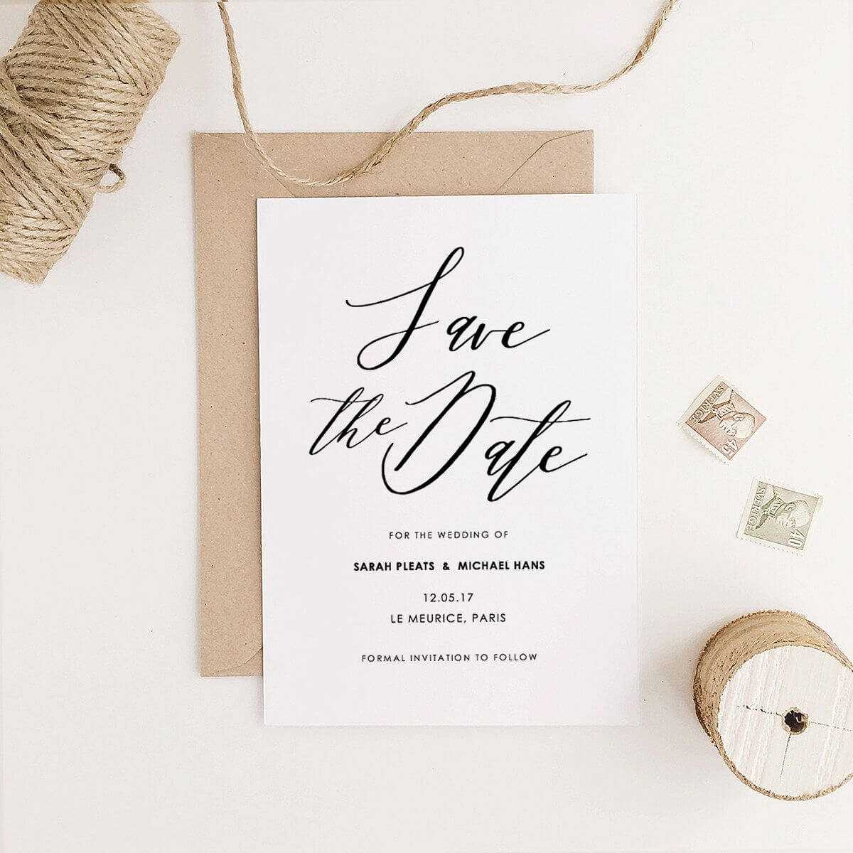 Save The Date Printable Template Editableyou In Word Intended For Save The Date Template Word