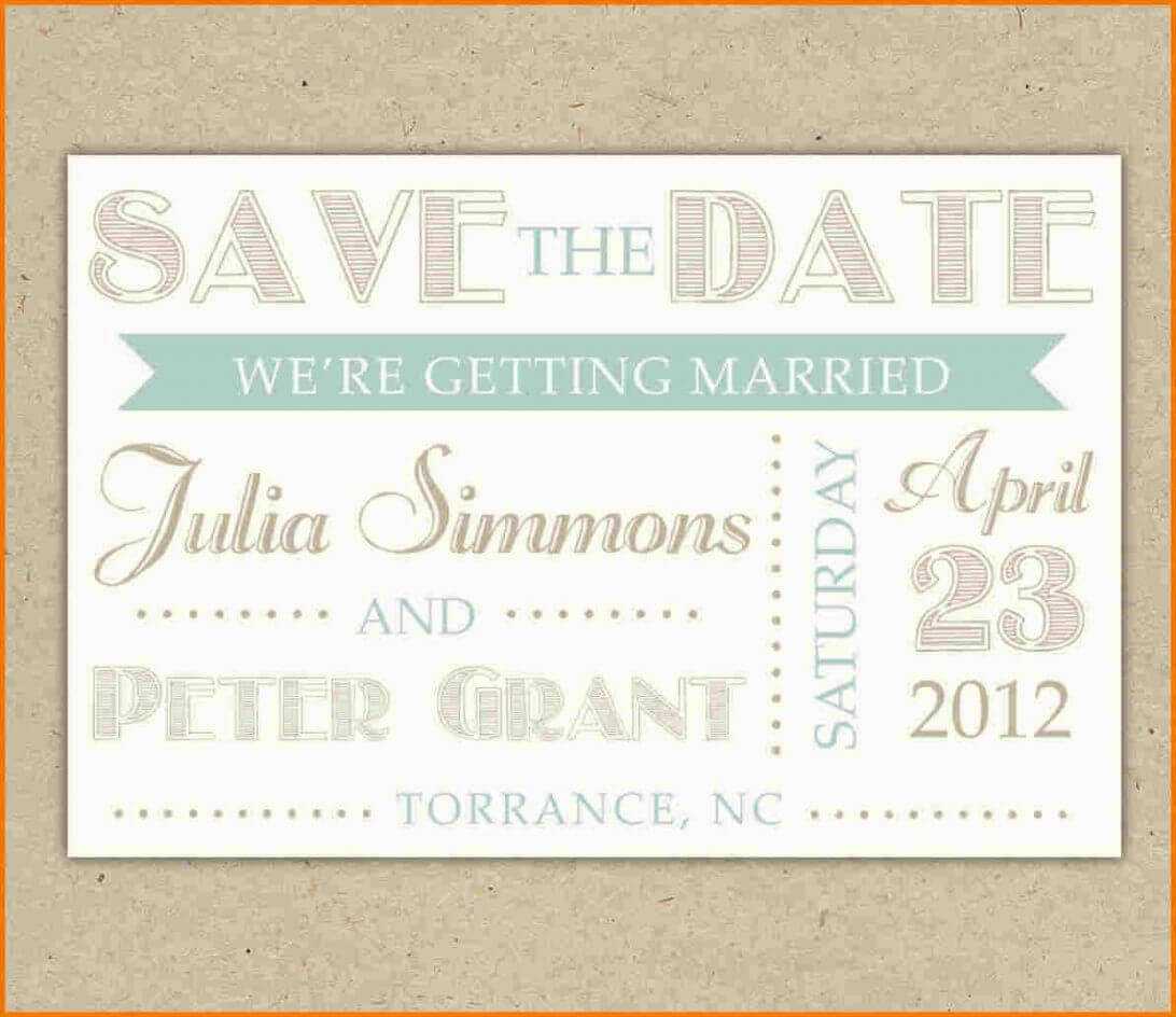 Save The Date Template Word Authorization Letter Pdf 28+ Regarding Save The Date Templates Word