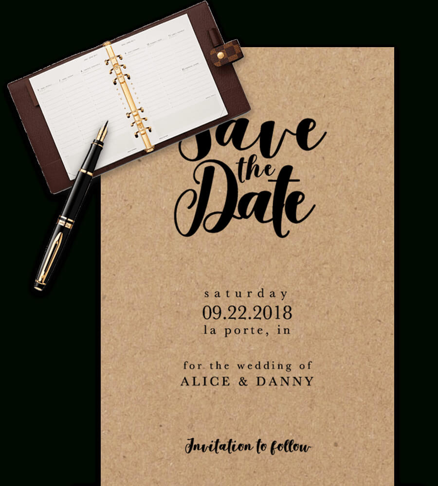 Save The Date Templates For Word [100% Free Download] Within Save The Date Templates Word