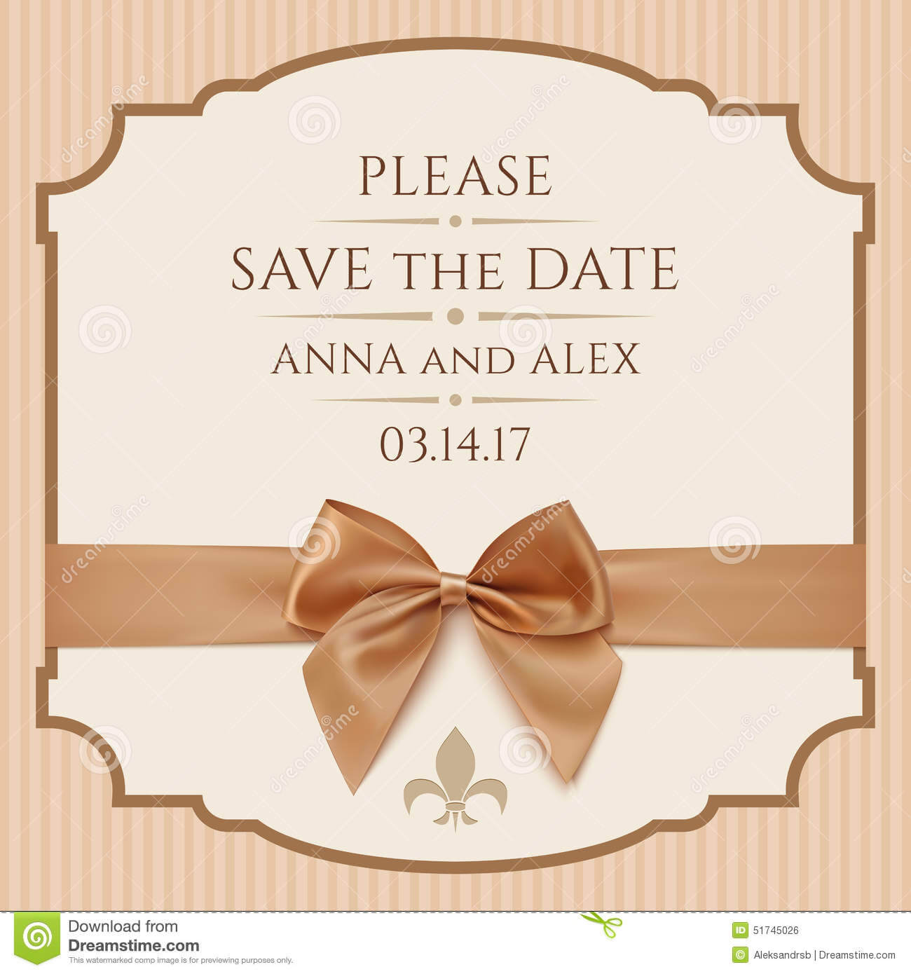 Save The Date, Wedding Invitation Card Stock Illustration Regarding Save The Date Cards Templates
