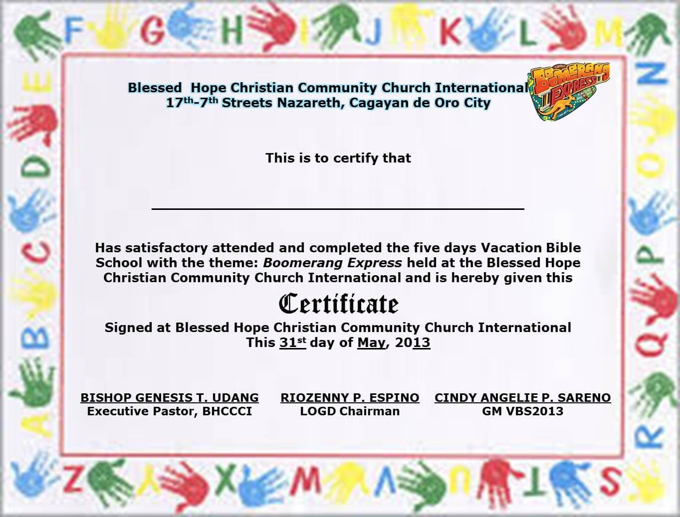 School Certificate Samples Sign In Sheets For Employees For Intended For Free Vbs Certificate Templates