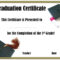 School Graduation Certificates | Customize Online With Or intended for 5Th Grade Graduation Certificate Template
