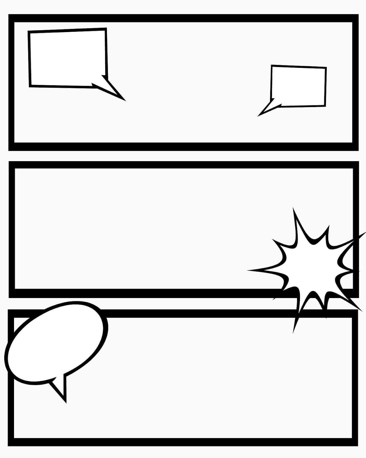 School Hasn't Started Yet In Our House, But The Kids Have With Regard To Printable Blank Comic Strip Template For Kids