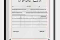 School Leaving Certificate Template | Certificate Templates within Leaving Certificate Template