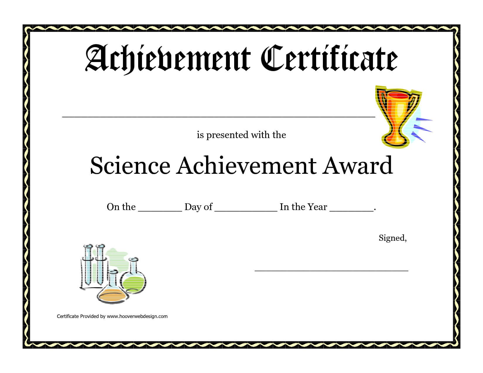 Science Fair Award Certificate Award Certificate Download In Certificate Of Achievement Template For Kids