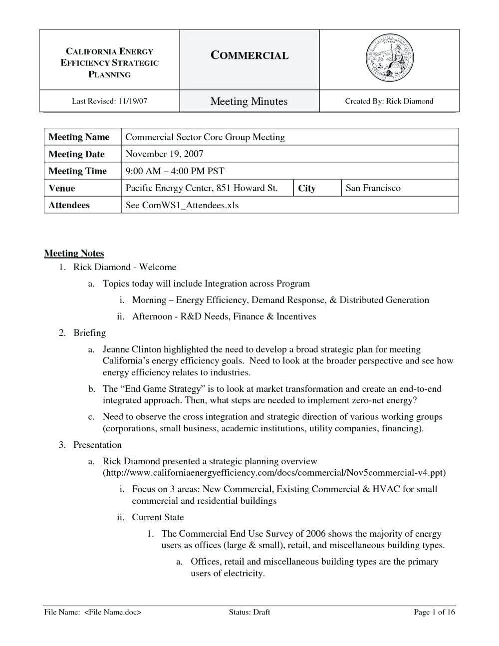 Secretary Minutes Template In Corporate Minutes Template Word