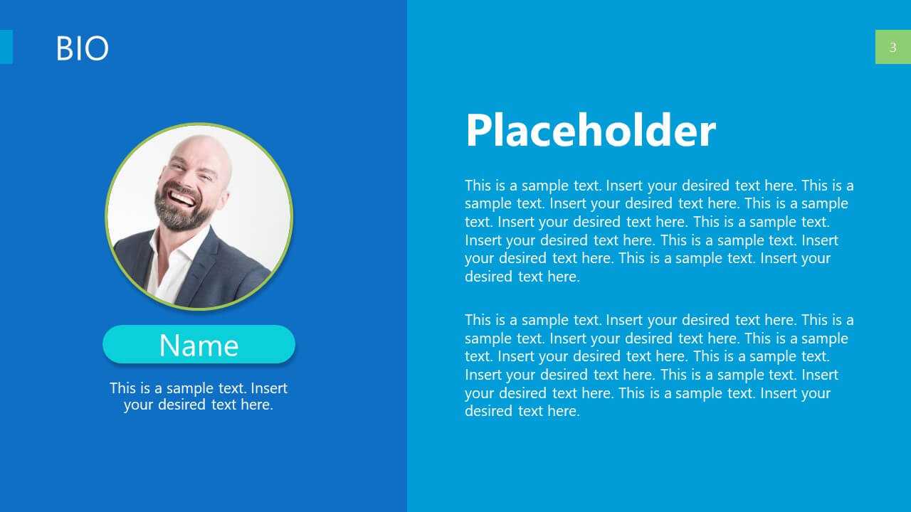 Self Introduction Powerpoint Template With Biography Powerpoint Template