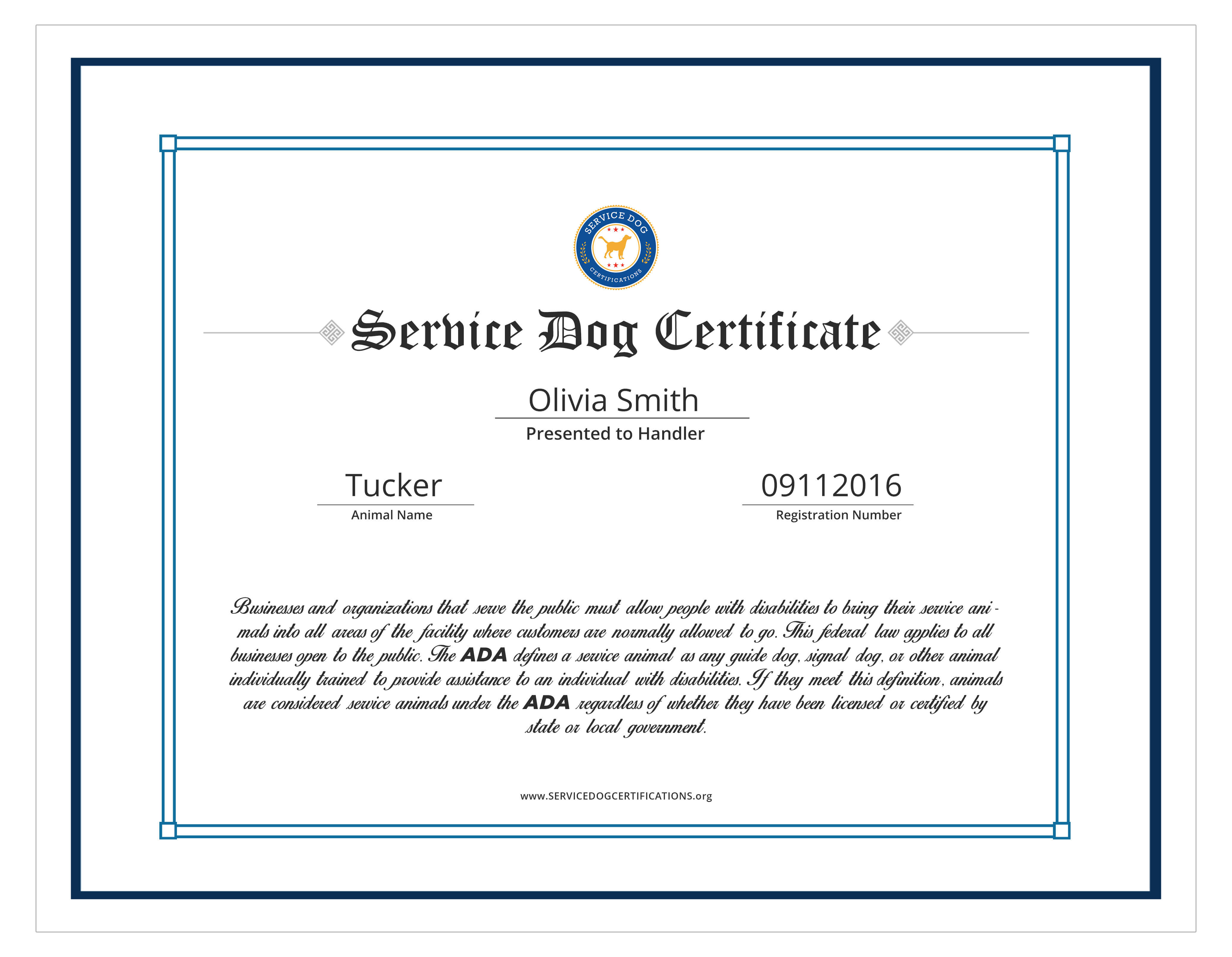 Service Dog Certificate Template Elegant Service Dog With Service Dog Certificate Template