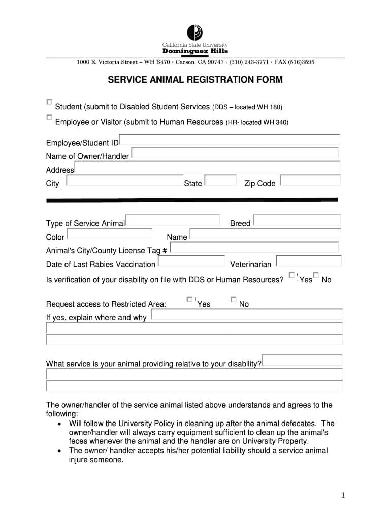 Service Dog Certification Download - Fill Online, Printable Inside Service Dog Certificate Template
