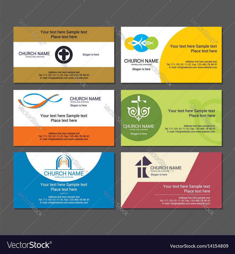 Set Christian Business Cards For The Church With Regard To Christian Business Cards Templates Free