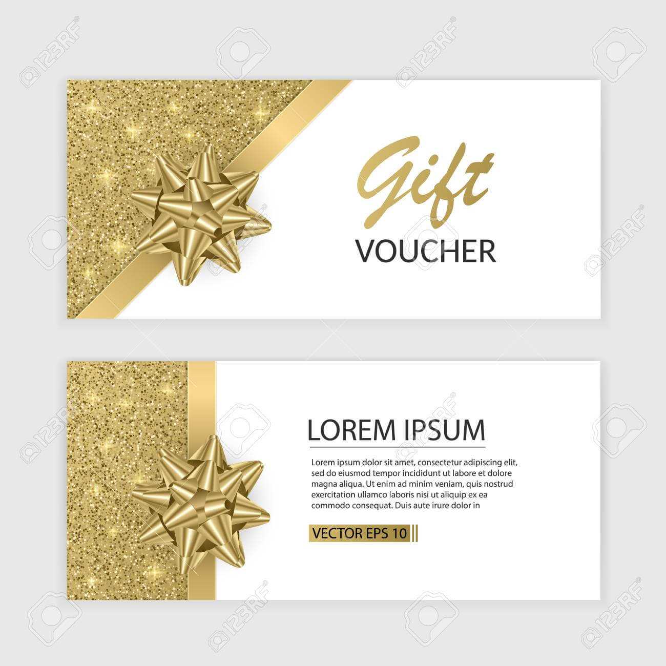 Set Of Gift Voucher Card Template, Advertising Or Sale. Template.. With Advertising Card Template