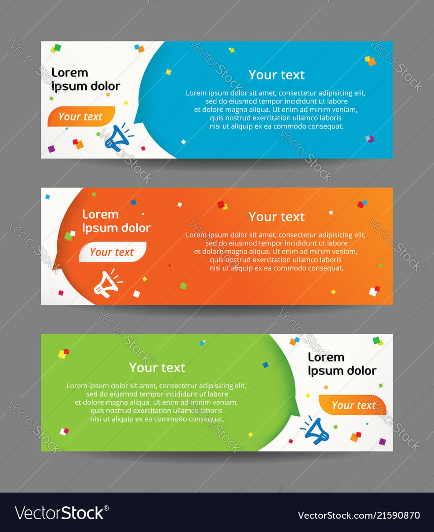Set Of Web Banner Templates Throughout Free Website Banner Templates Download