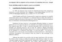 Sexual Harassment Investigation Report Template with Sexual Harassment Investigation Report Template
