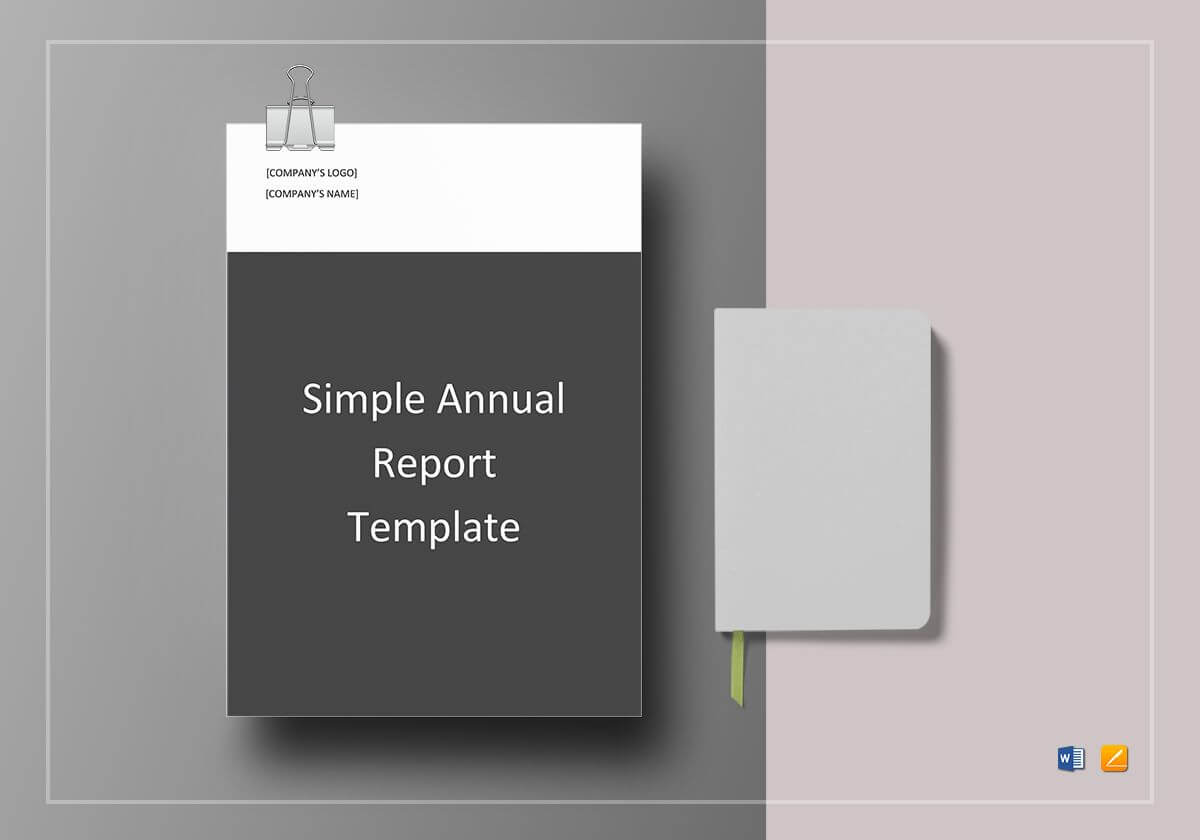 Simple Annual Report Template For Simple Report Template Word