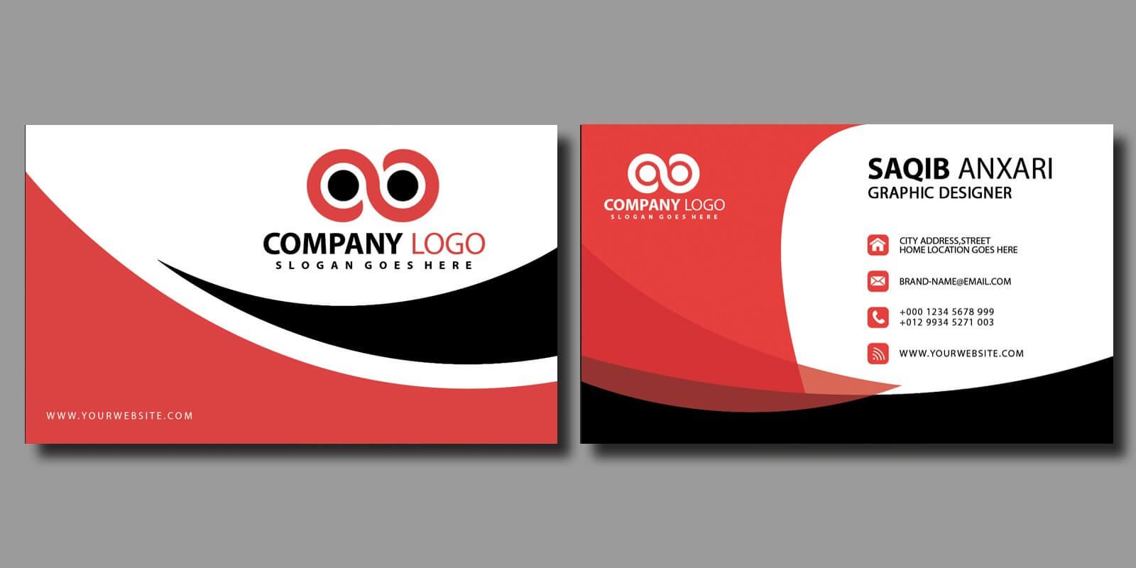 Simple Business Card Template Within Buisness Card Template