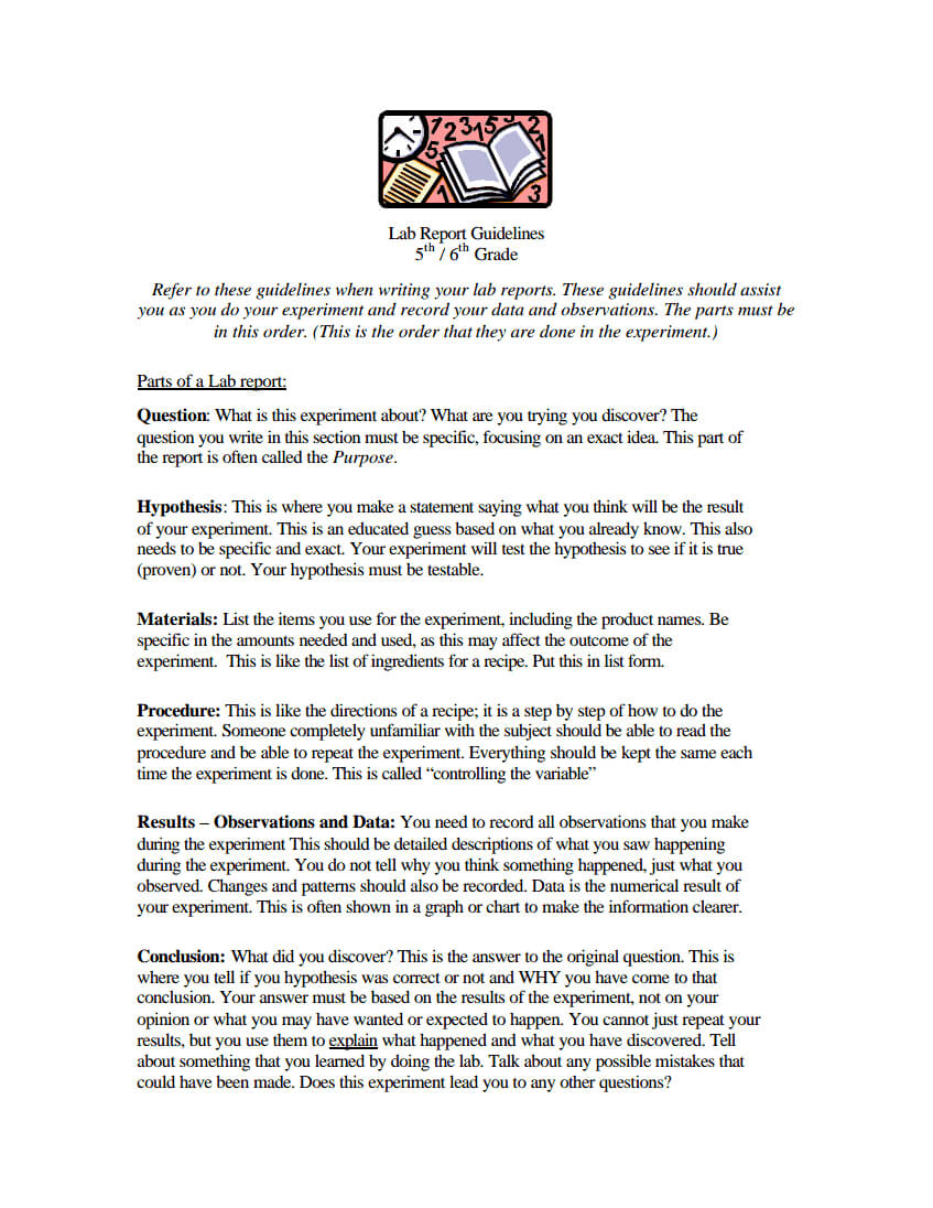 Simple Sample Lab Report | Science Chemistry, Essay Examples Inside Chemistry Lab Report Template