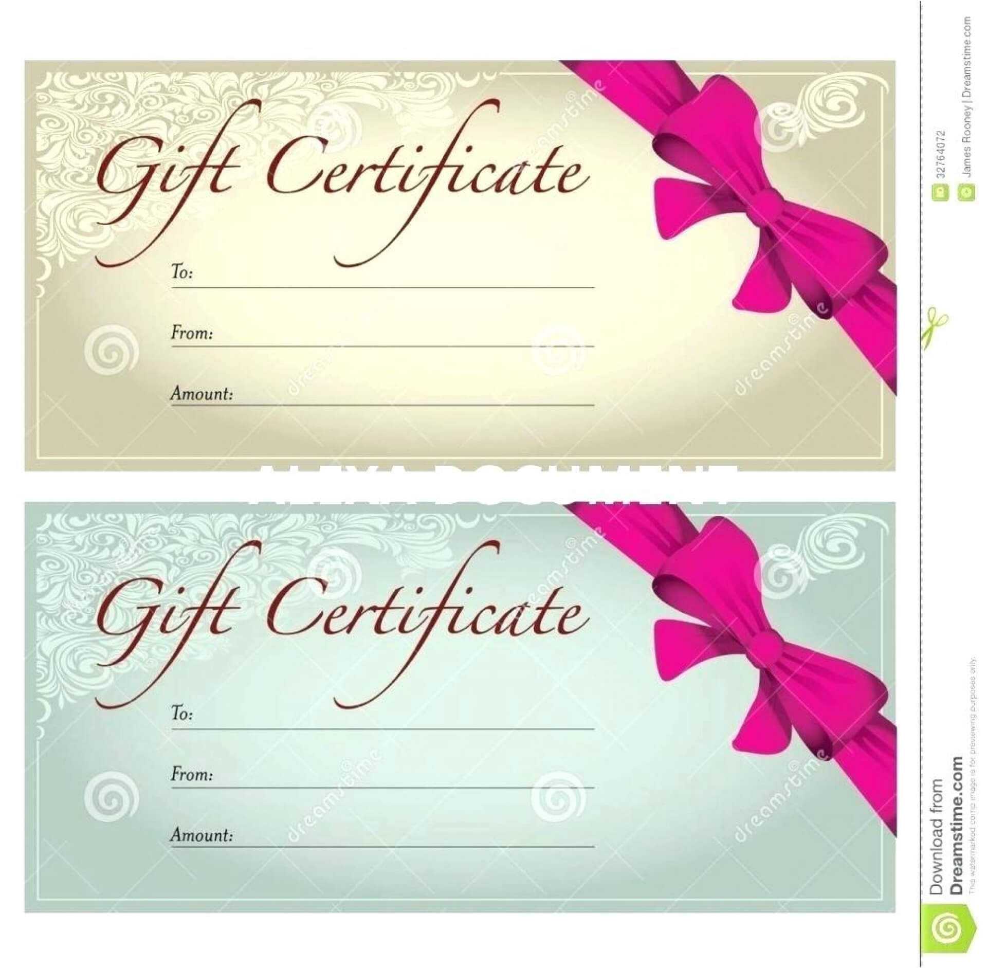 Singular Salon Gift Certificates Templates Template Ideas For Salon Gift Certificate Template