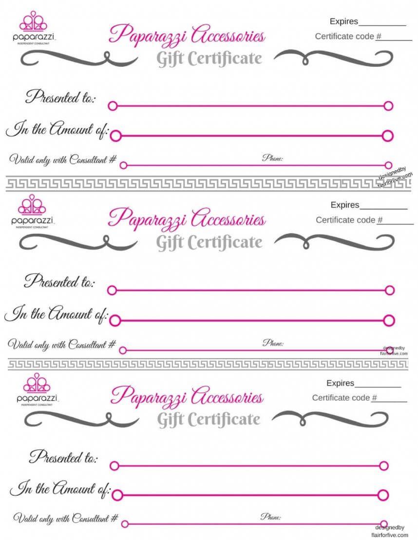 Singular Salon Gift Certificates Templates Template Ideas Regarding Salon Gift Certificate Template