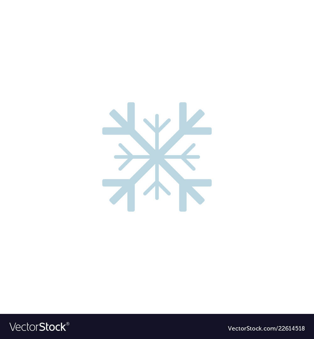 Snowflake Icon Template Christmas Snowflake On In Blank Snowflake Template