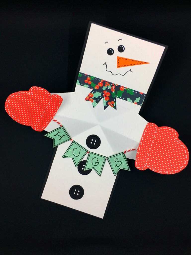 Snowman Twist And Pop Card | Christmas | Diy Christmas Cards For Diy Christmas Card Templates