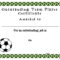 Soccer Certificate Templates Blank | K5 Worksheets with regard to Soccer Certificate Template