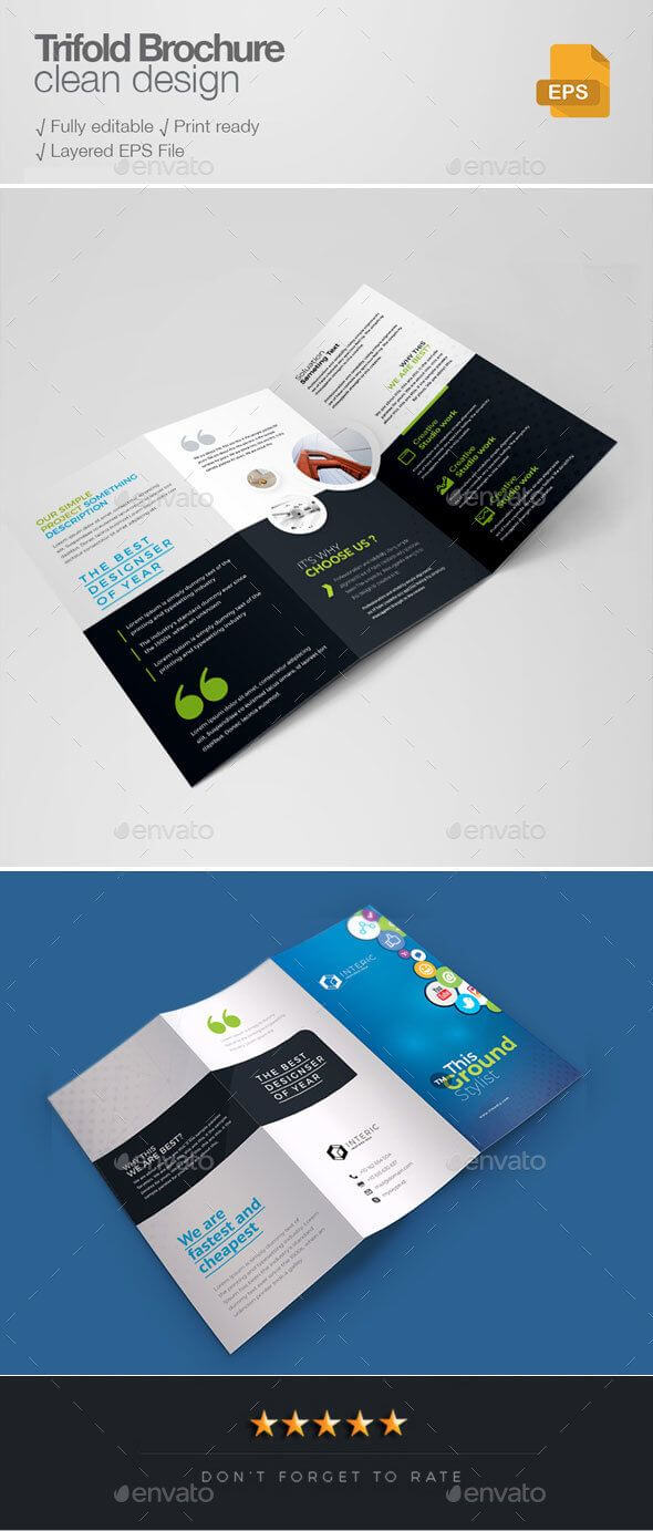 Social Media Tri Fold Brochure | Brochure Templates With Social Media Brochure Template