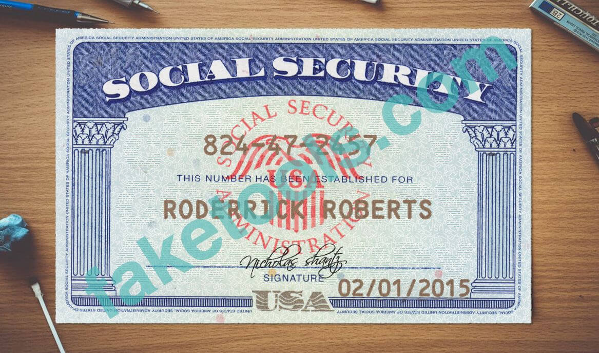 Social Security Card Psd Template | Psd Templates | Psd Within Social Security Card Template Photoshop