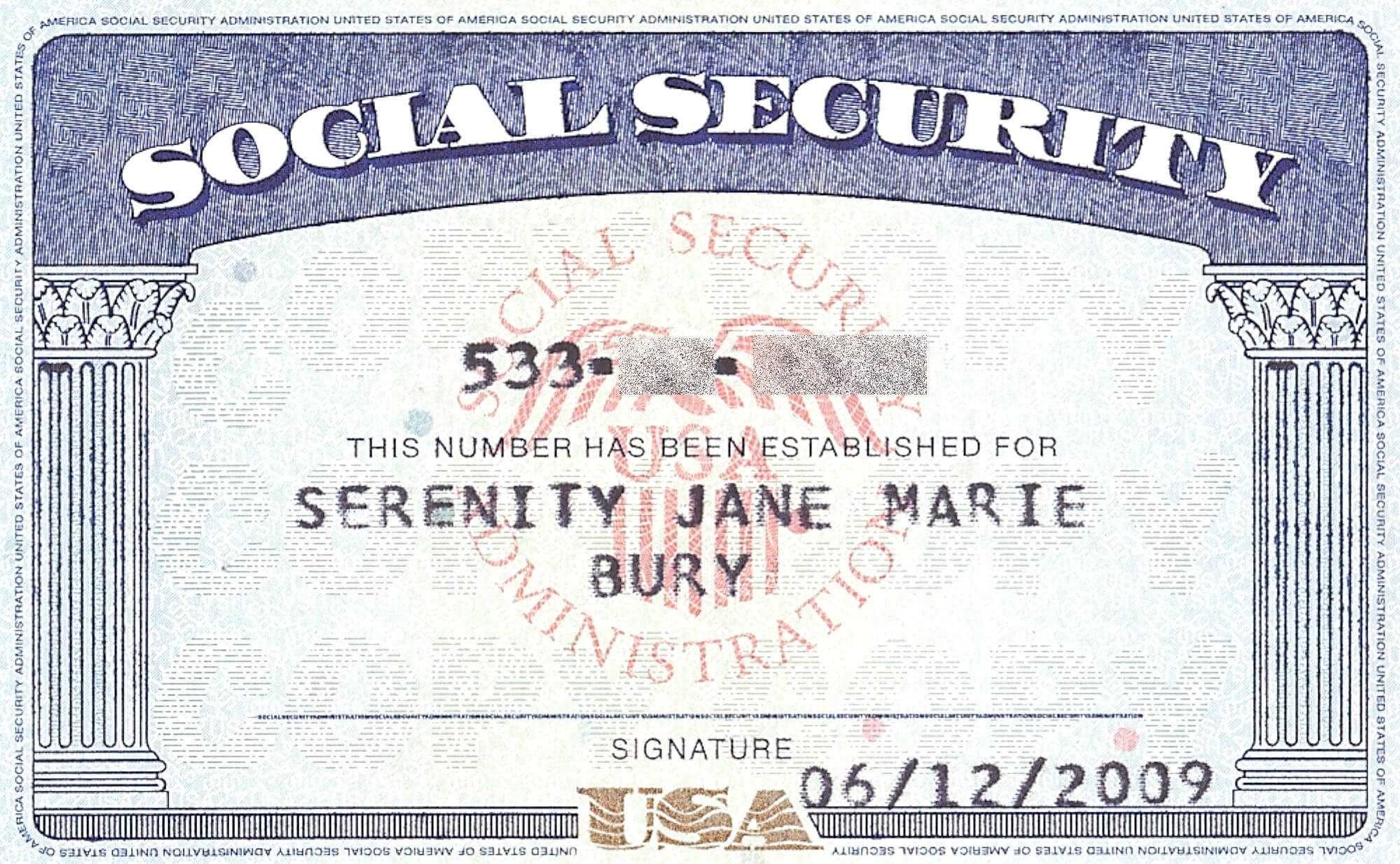 Social+Security+Card+Blank | General | Social Security With Regard To Social Security Card Template Photoshop