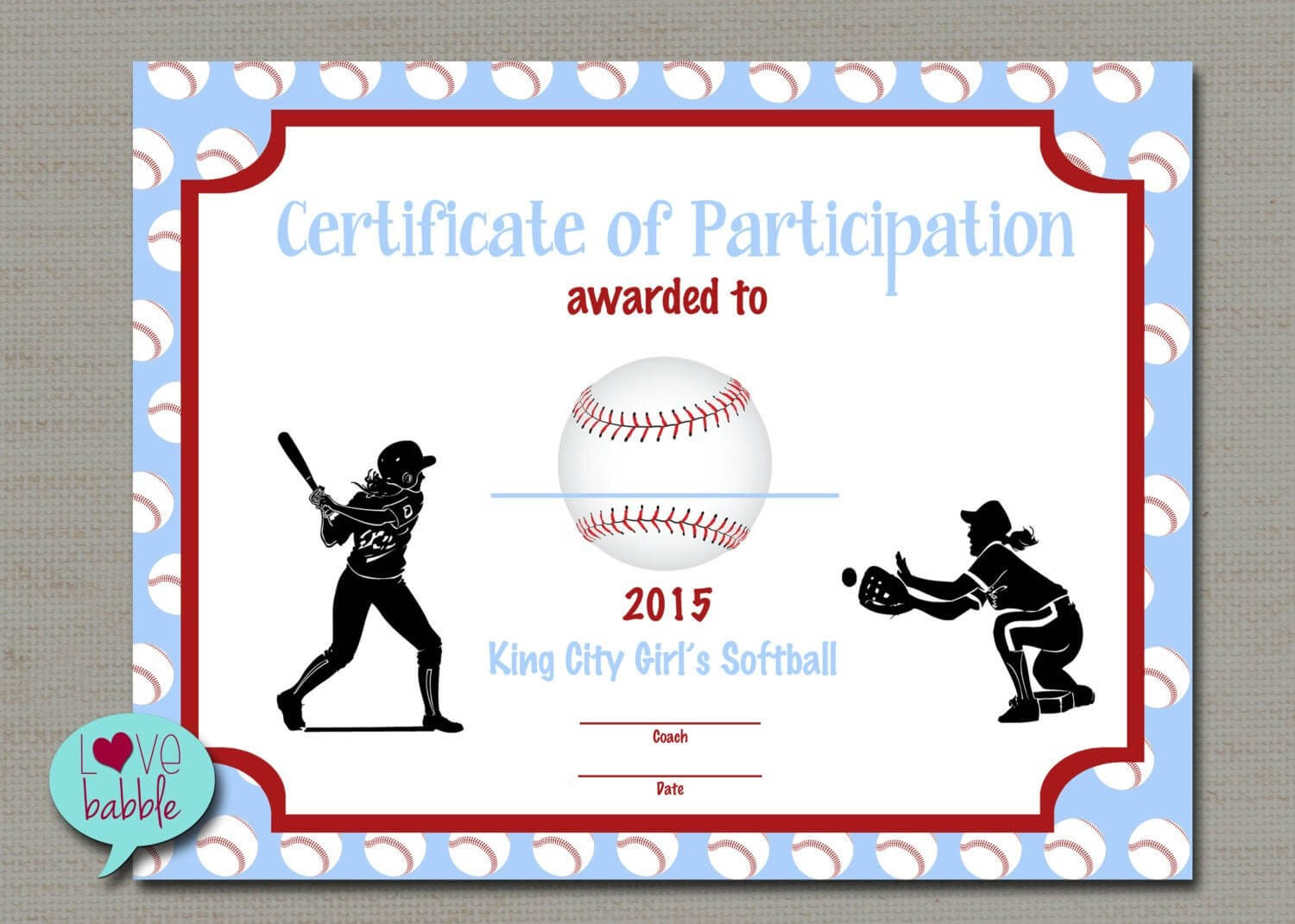 Softball Certificate Templates – Atlantaauctionco Intended For Softball Certificate Templates