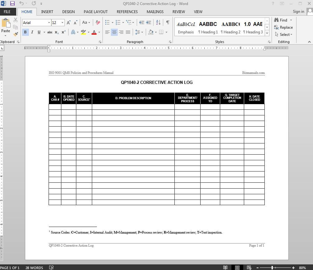 Software Problem Report Template – Atlantaauctionco In Software Problem Report Template