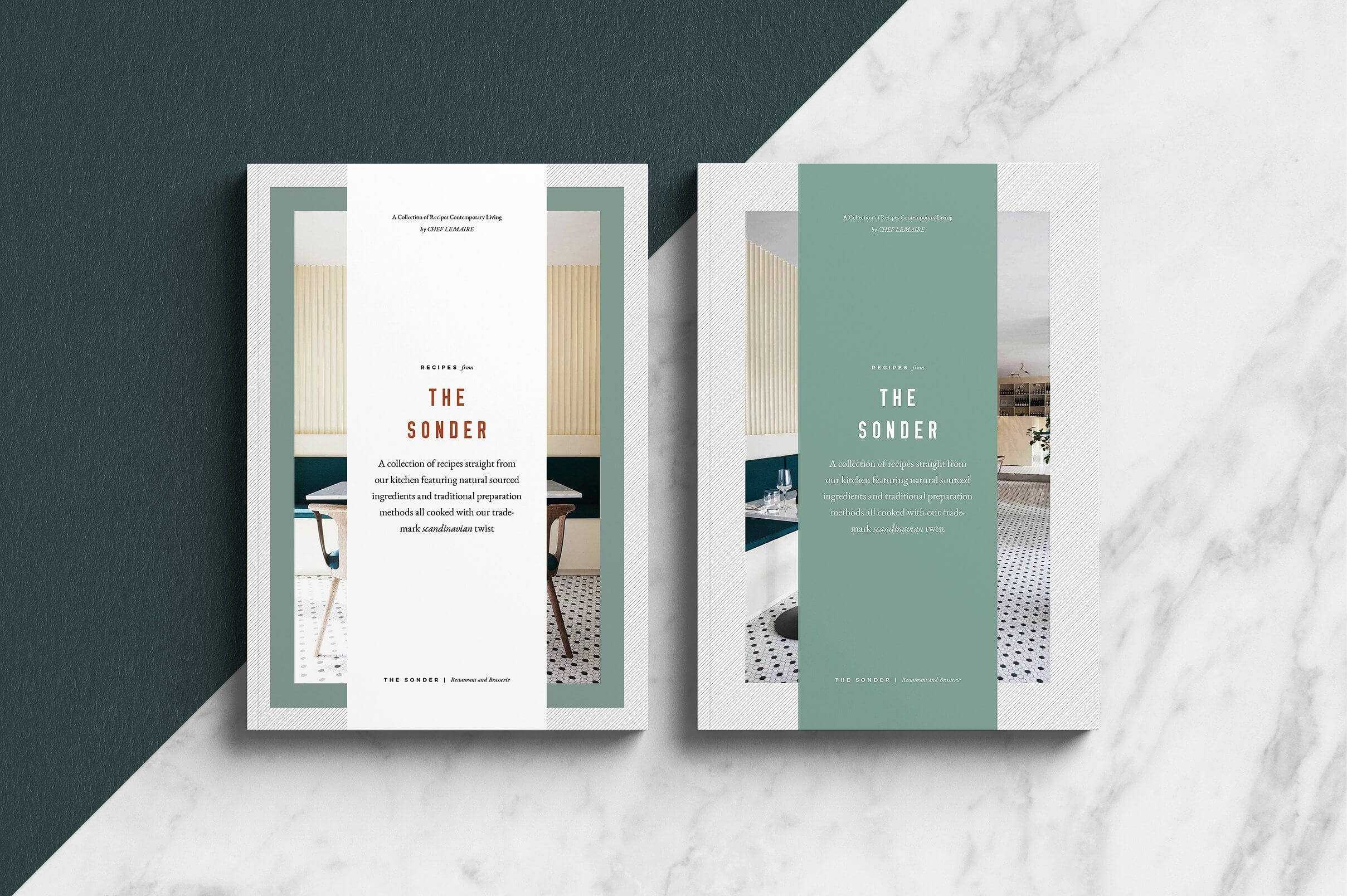 Sonder – Cookbook/recipe Book/brochure Template. A 30 Page In Pop Up Brochure Template