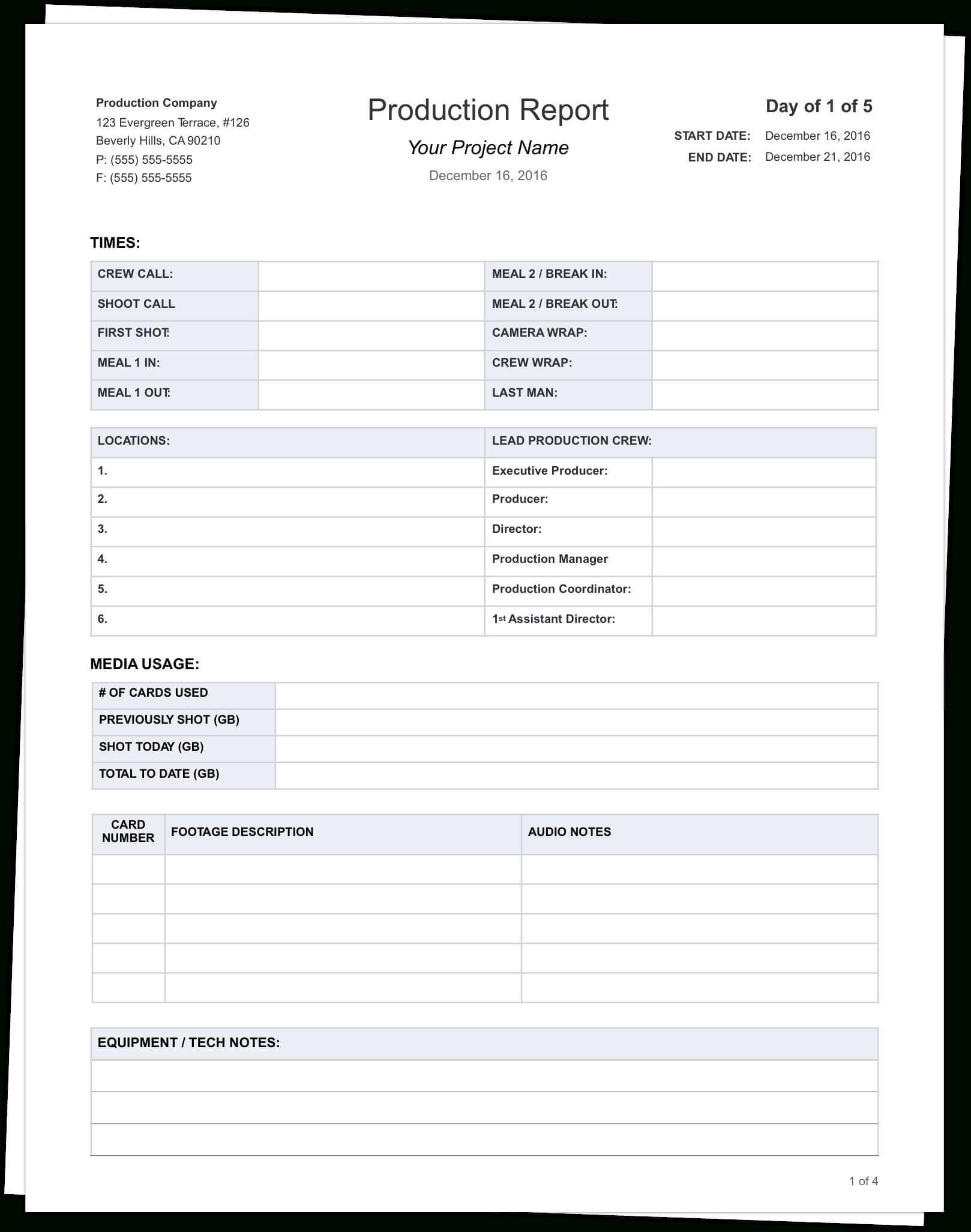 Sound Report Template - Cumed With Sound Report Template