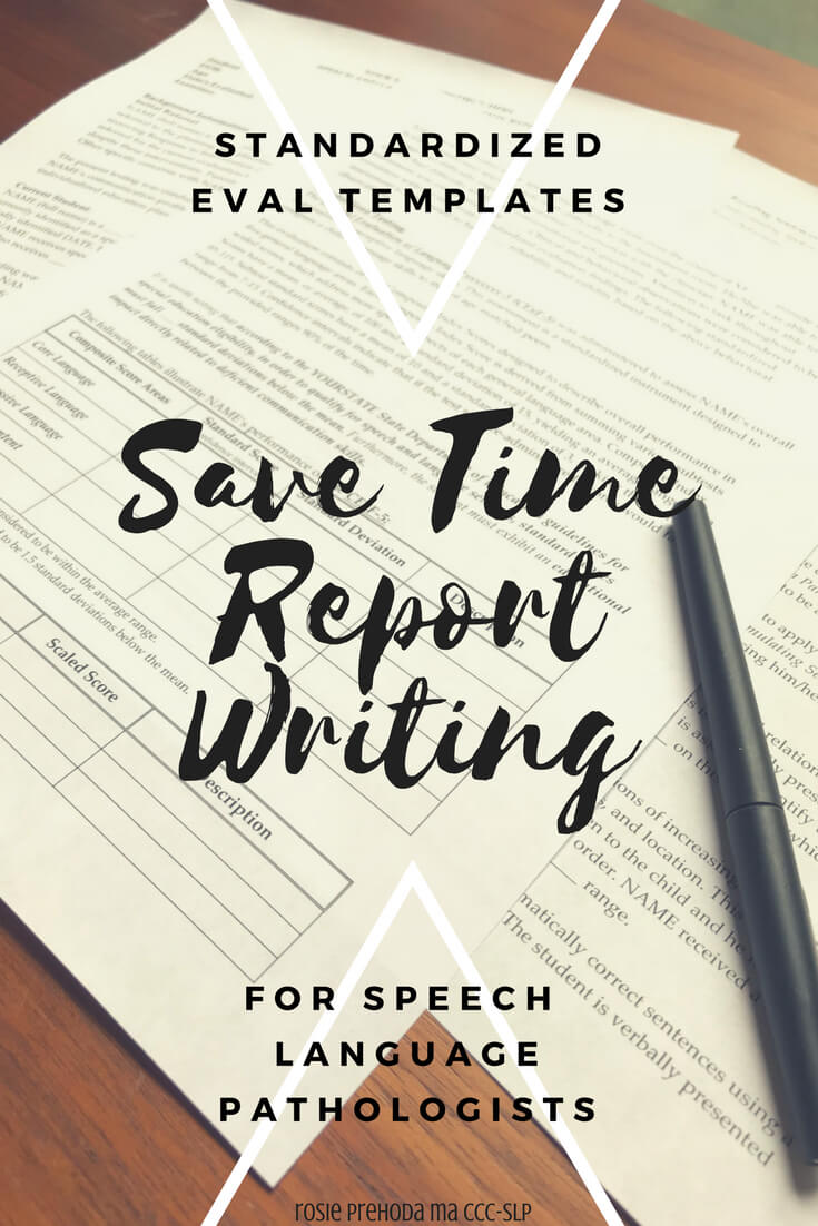 Speech & Language Standardized Evaluation Report Template Pertaining To Speech And Language Report Template