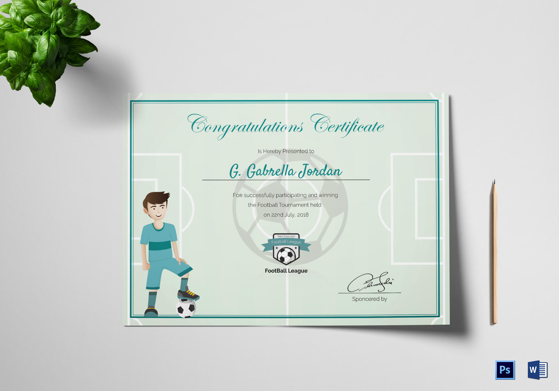 Sports Award Winning Congratulation Certificate Template For Sports Award Certificate Template Word