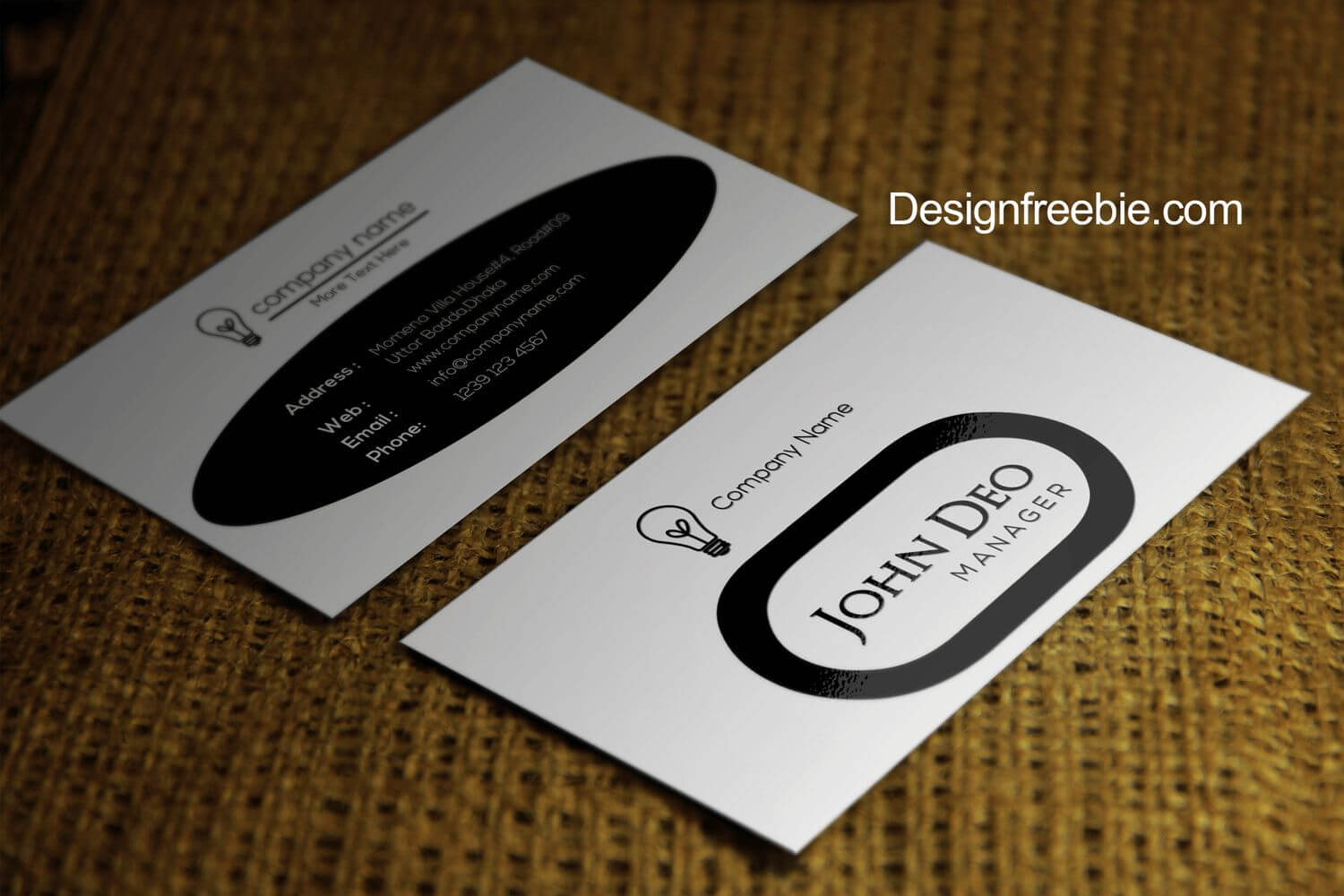 Standard Black And White Business Cards Templates Free With Black And White Business Cards Templates Free