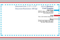 Standard Business Card Blank Template Photoshop Template in Business Card Size Template Photoshop
