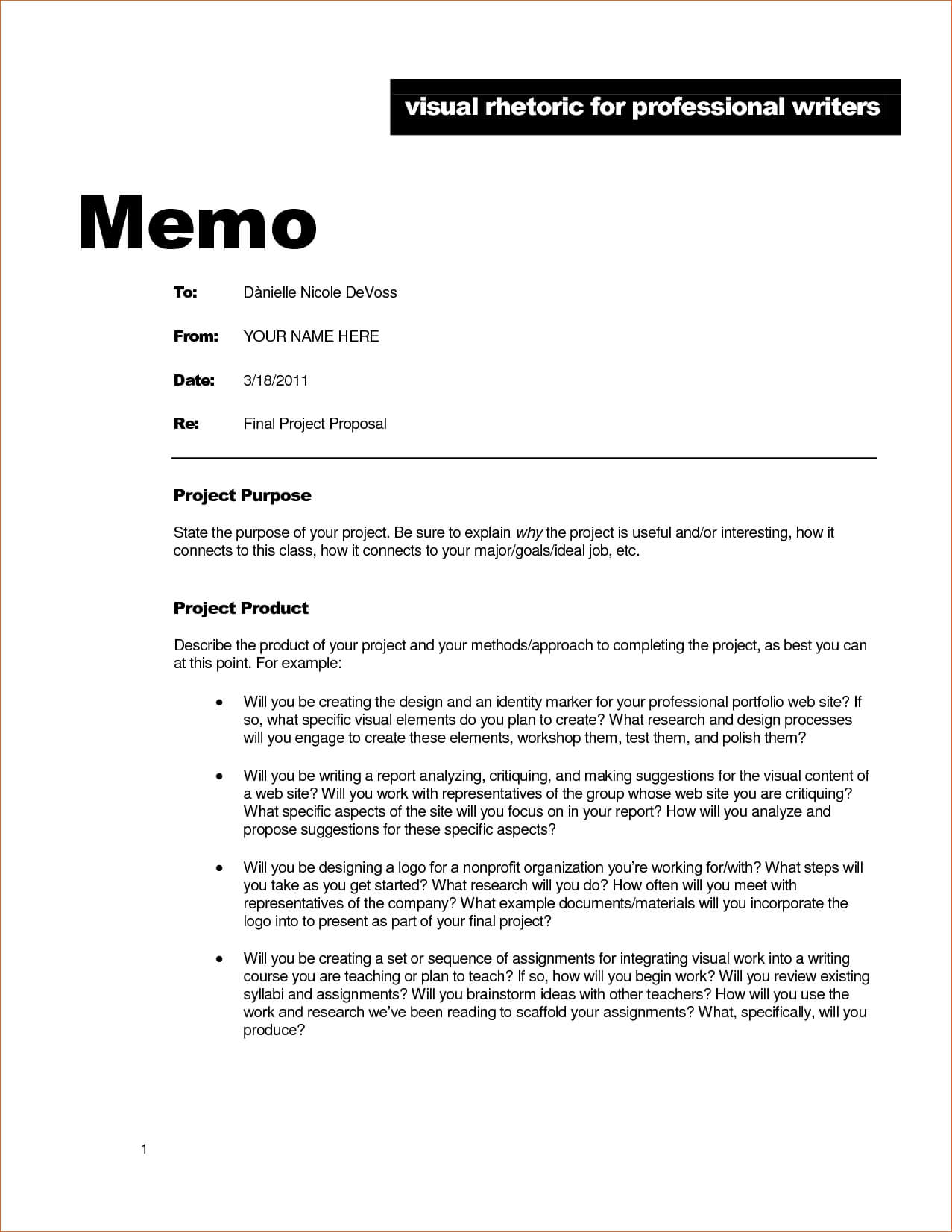 Standard Memo Format Example | Examples And Forms Pertaining To Memo Template Word 2013