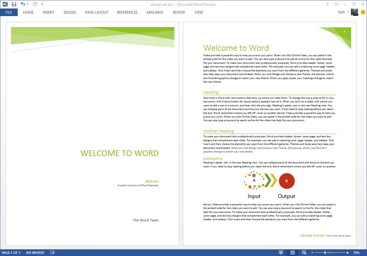 Starting Off Right: Templates And Built In Content In The Inside Header Templates For Word