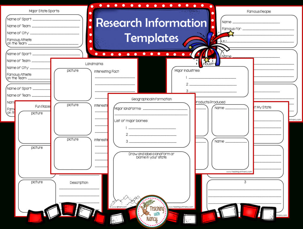 State Report Research Project Made Easy! | Teaching With Nancy Pertaining To State Report Template